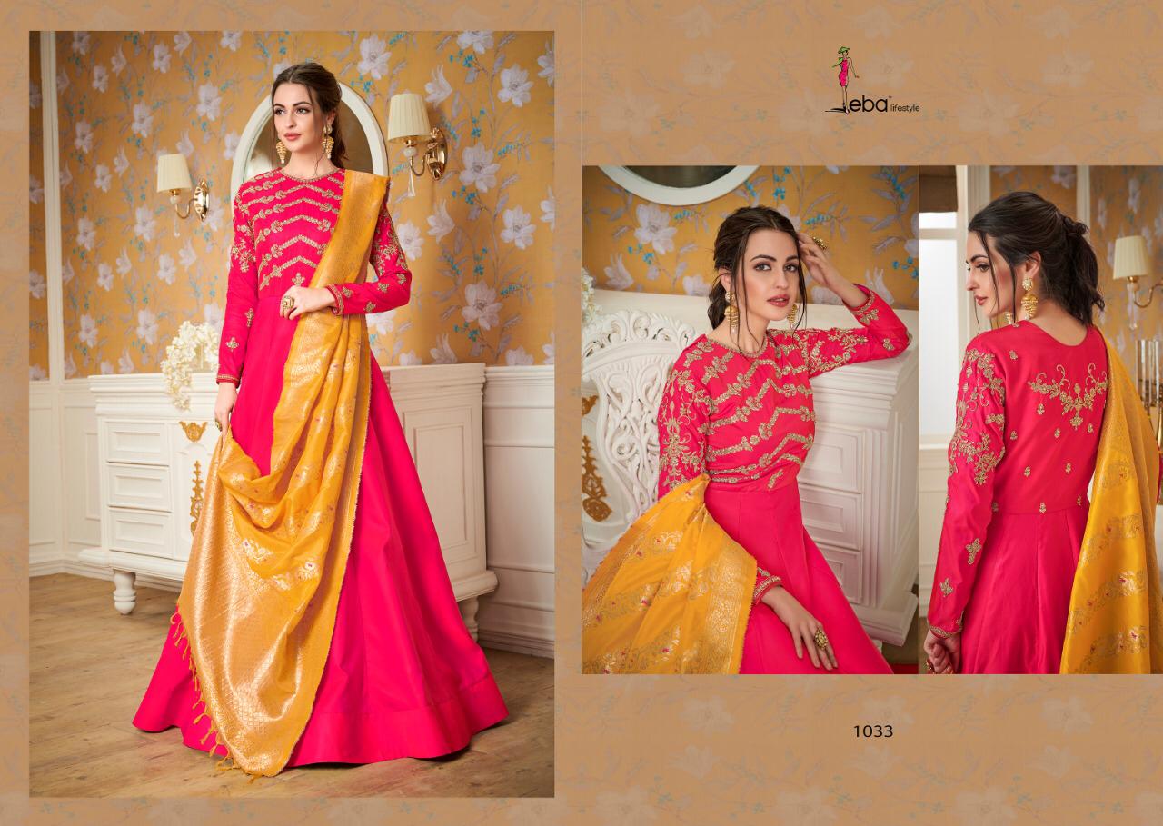 Banaras Vol 2 By Eba Lifestyle Readymade Gown With Dupatta Collection Banaras Vol 2 By Eba Lifestyle Readymade Gown With Dupatta Collection